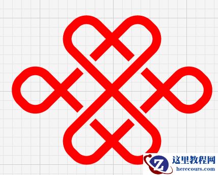 Illustrator制作标准的中国联通标志教程