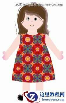 Illustrator绘制可爱布娃娃教程