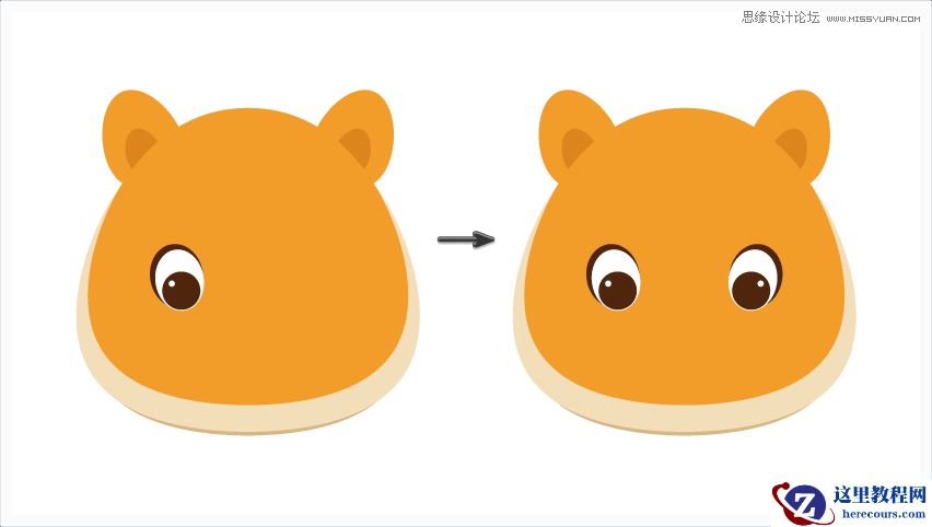 Illustrator绘制卡通可爱的小老虎教程