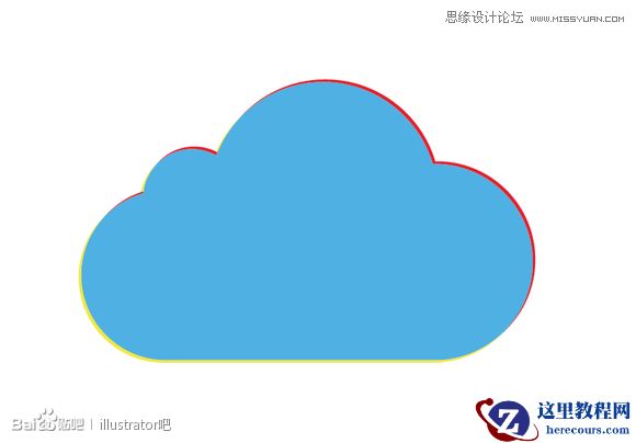 Illustrator绘制立体效果的白云云彩