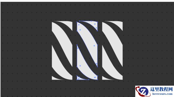 Illustrator制作斑马条纹组成的艺术字