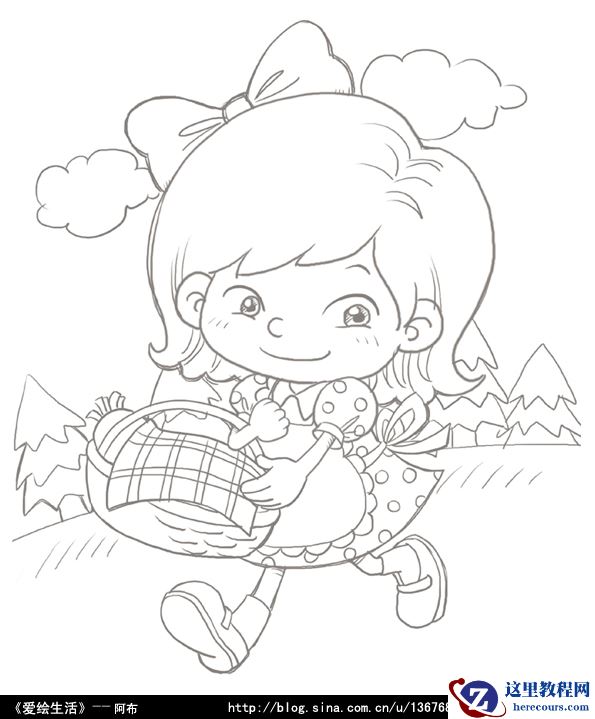 Illustrator绘制可爱类矢量插画技法