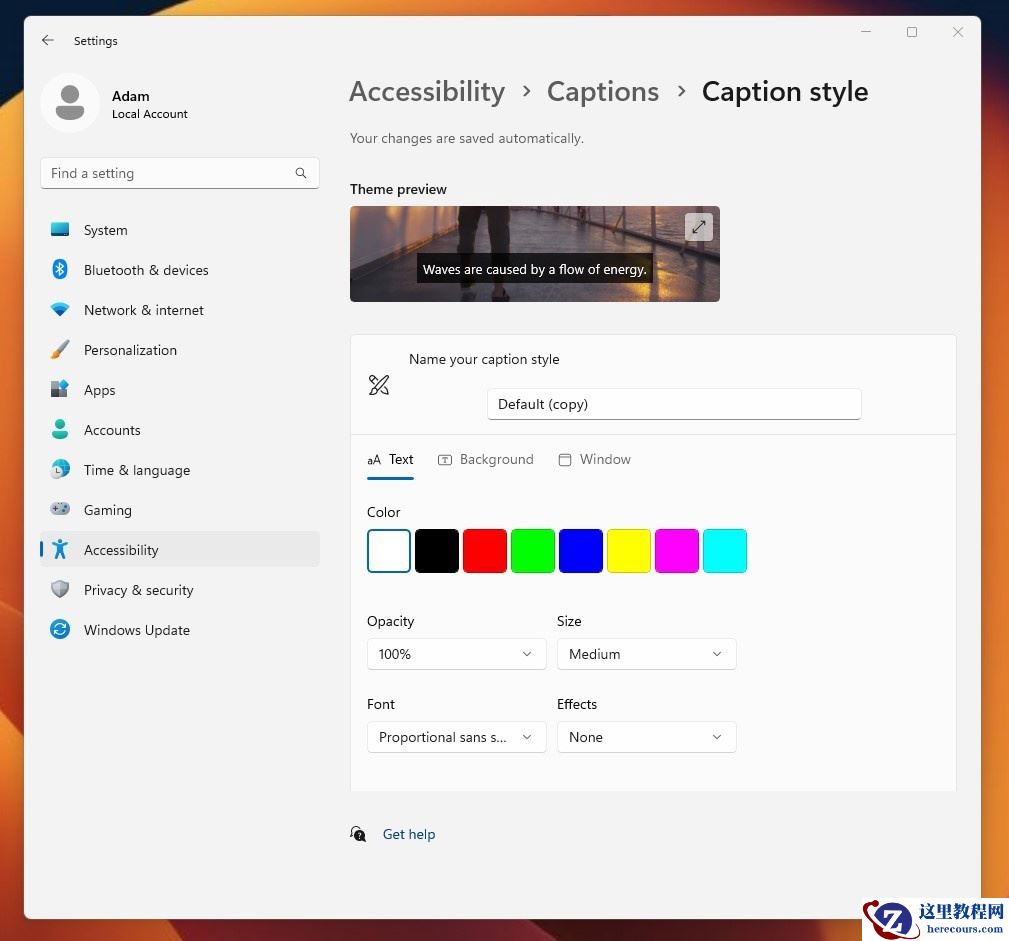 Win11 22H2如何使用实时字幕Live Captions功能?