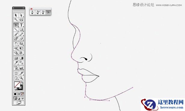 Illustrator绘制一张水滴飞溅效果的面部特效