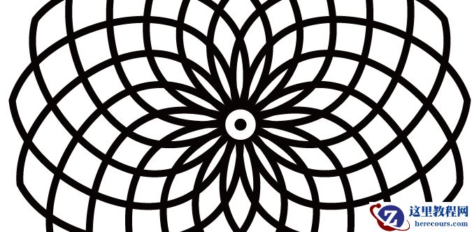 Illustrator绘制创意的万花筒花朵图形