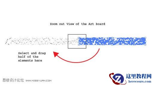 Illustrator制作彩色打印喷溅效果