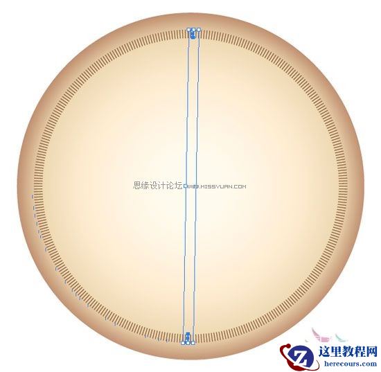 Illustrator简单绘制金色指南针