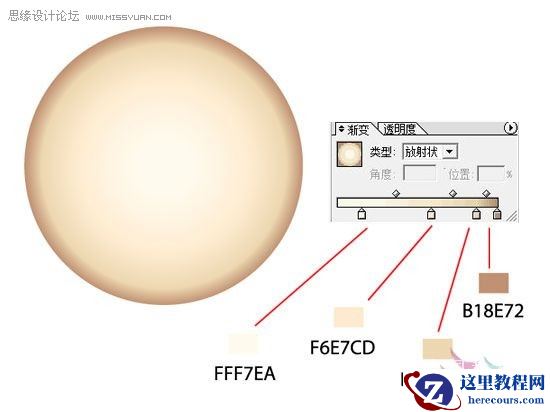 Illustrator简单绘制金色指南针