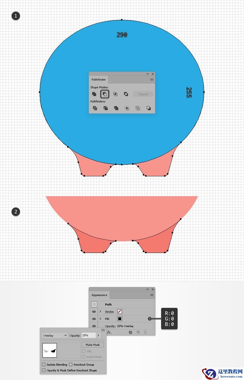 Illustrator绘制卡通风格的存钱罐插画图