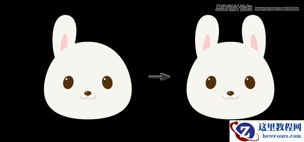 Illustrator绘制拿着郁金香的可爱兔子