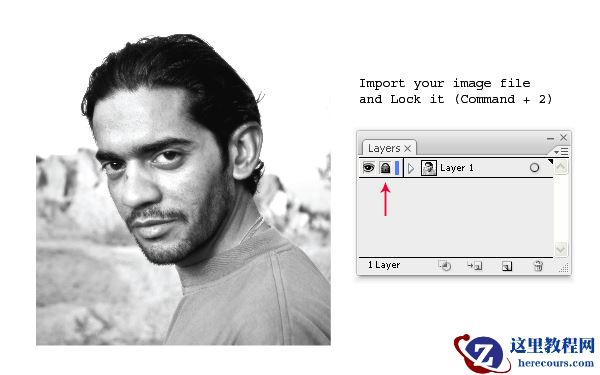 Illustrator教程:怎么样把照片做成抽象的线稿
