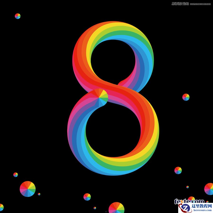 Illustrator快速制作炫彩文字小技巧