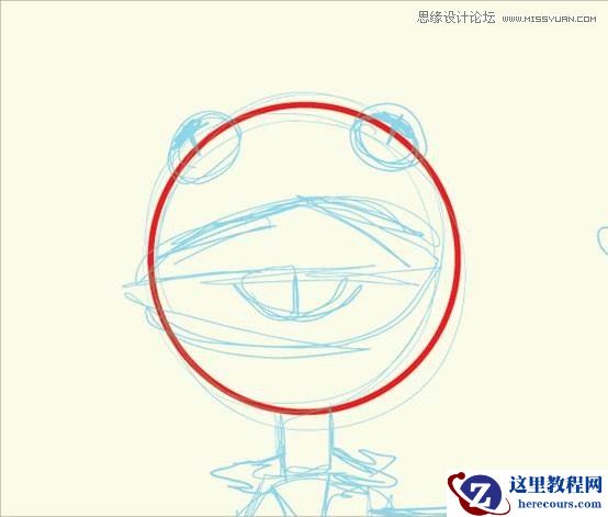 Illustrator绘制萌萌的青蛙柯密特图标