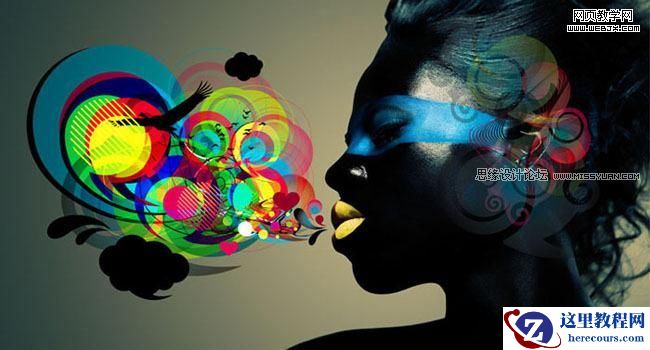 Illustrator制作超酷的人物混合插画教程