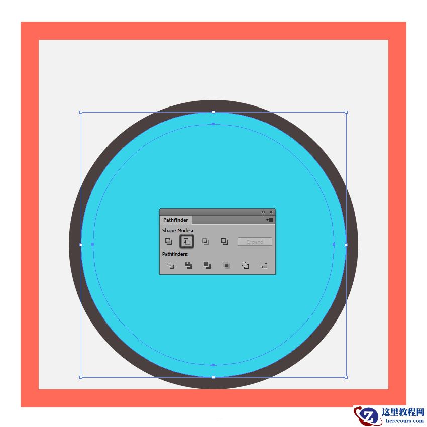 Illustrator制作可爱的夏日海滩小插画