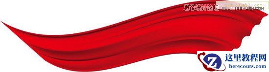 Illustrator绘制简单的逼真红绸缎教程