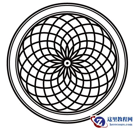 Illustrator绘制创意的万花筒花朵图形