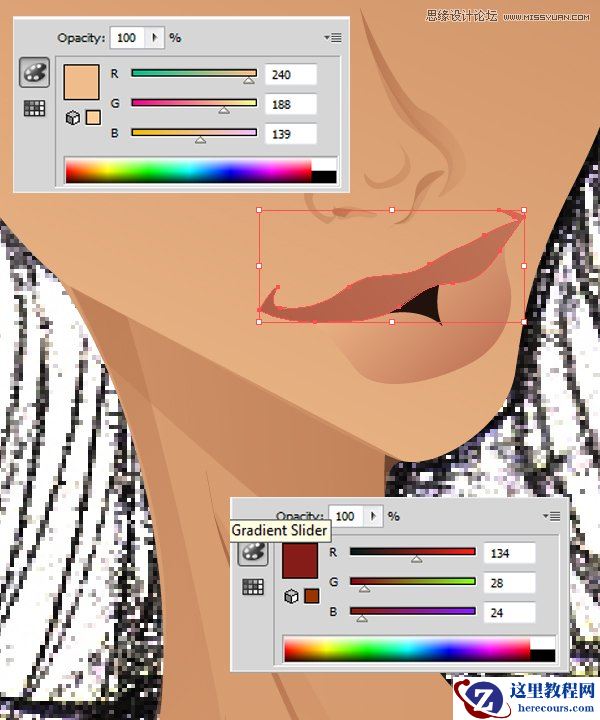 Illustrator绘制70年代的餐馆矢量插画教程