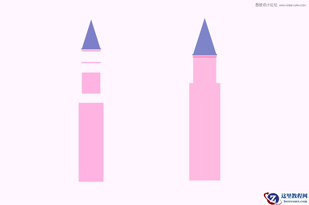 Illustrator绘制梦幻卡通风格的城堡