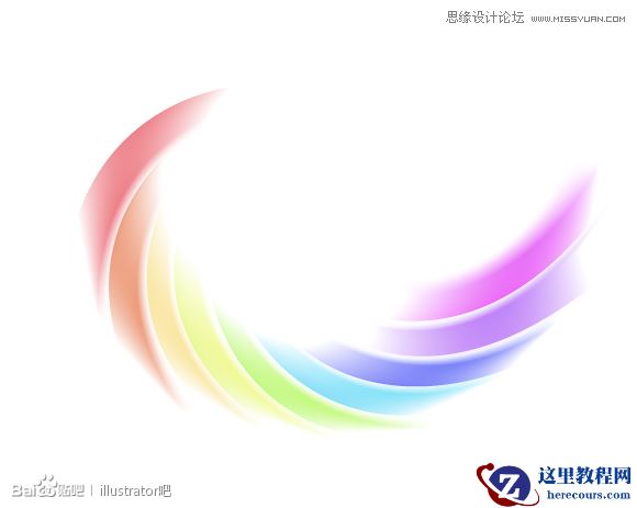 Illustrator绘制梦幻炫彩效果的LOGO