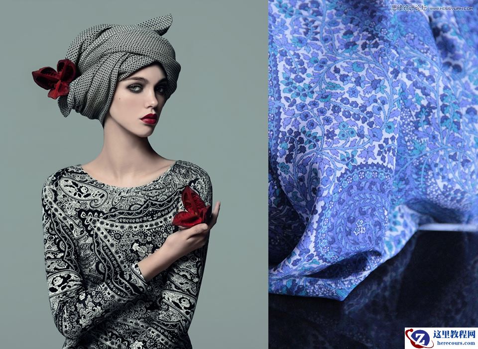 Illustrator绘制波西米亚风情花纹背景