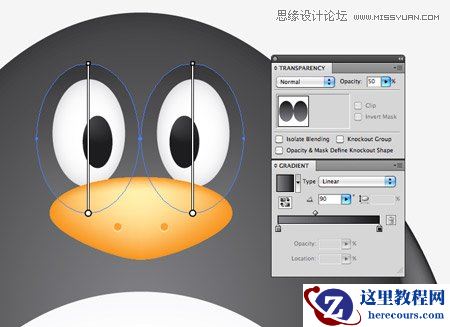 Illustrator绘制一只超萌的企鹅