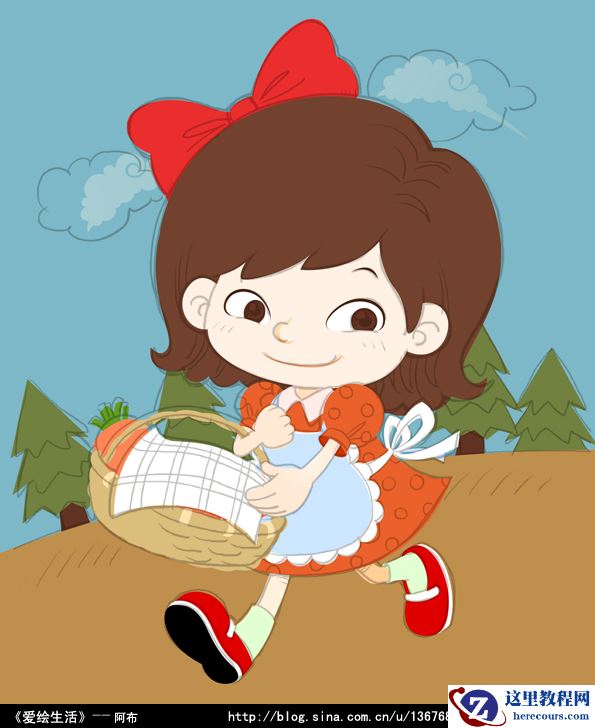 Illustrator绘制可爱类矢量插画技法