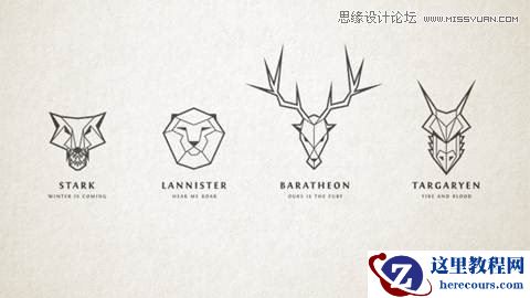 Illustrator绘制超酷的家族图腾徽章