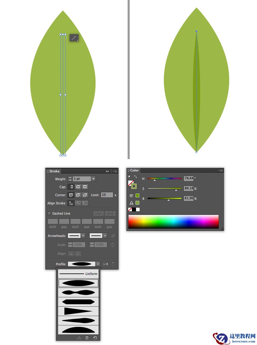 Illustrator绘制扁平化风格的小清新图标