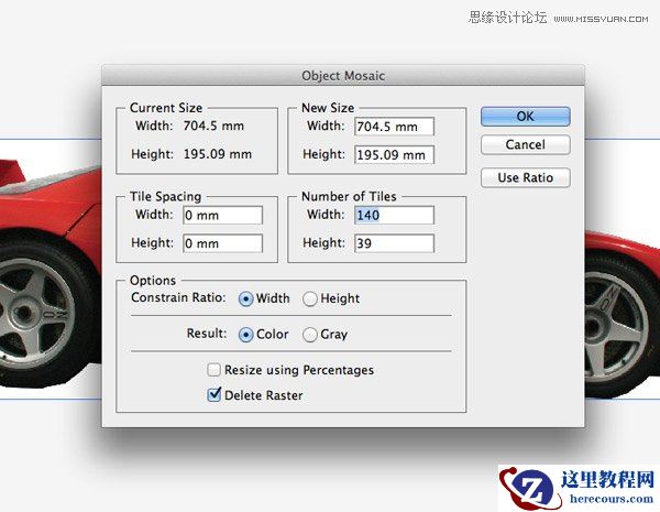 Illustrator把数码照片转化成像素效果