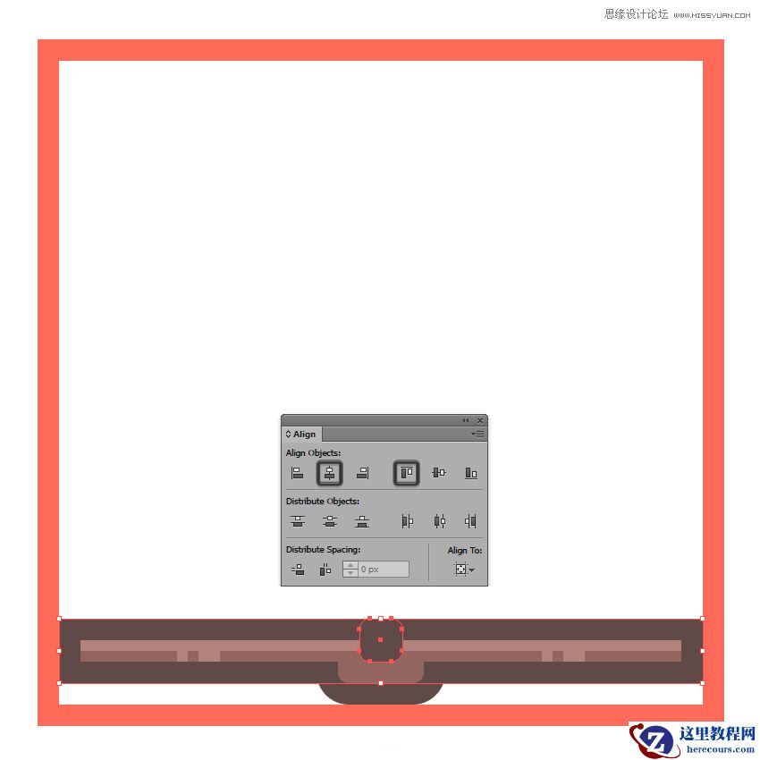 Illustrator绘制扁平化风格的城堡图标