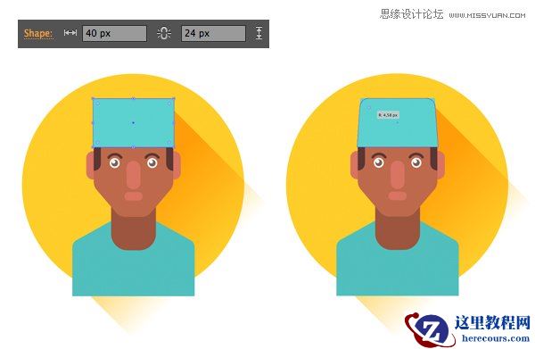 Illustrator绘制扁平化风格的外科医生头像