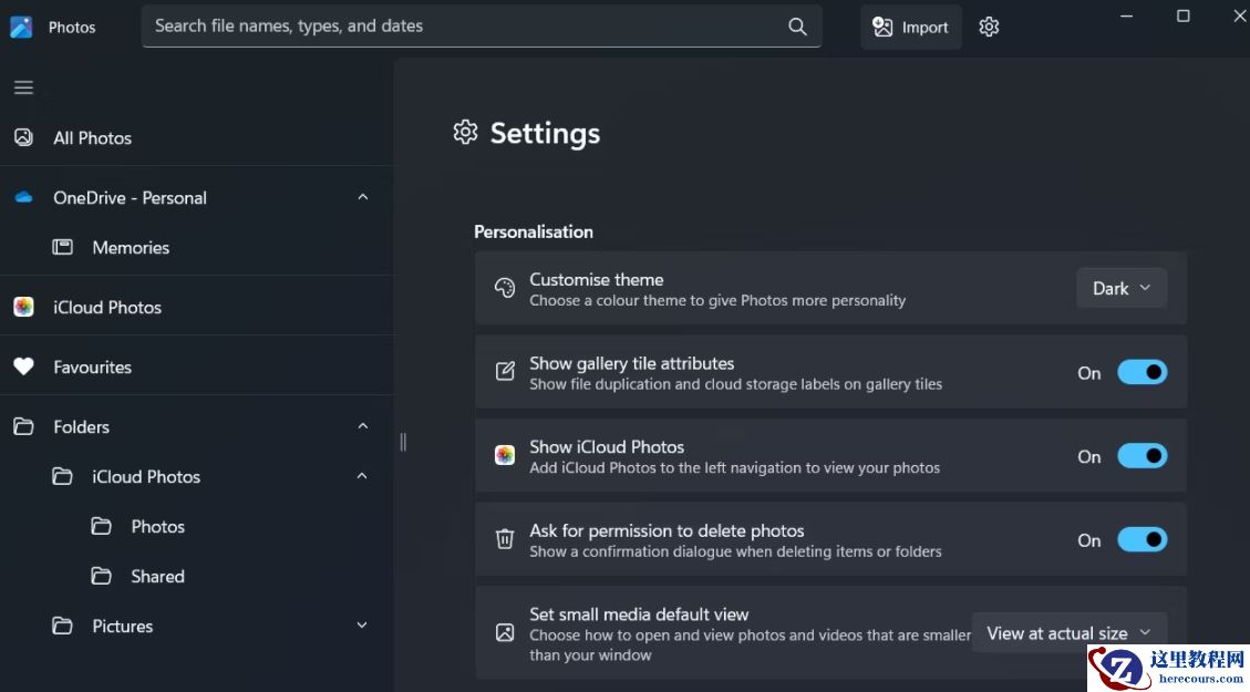 iCloud照片怎么添加到Windows11照片应用中?
