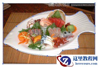 Illustrator巧用拼合透明度抠出盘子