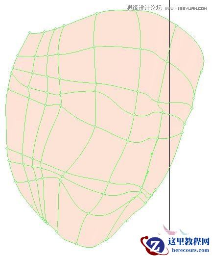 Illustrator网格工具绘制写实美女教程