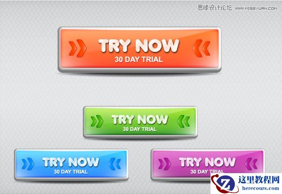 Illustrator实例教程:使用3D效果制作网页按钮