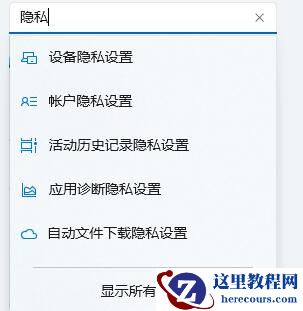 Win11如何进行隐私设置？Win11隐私设置的方法