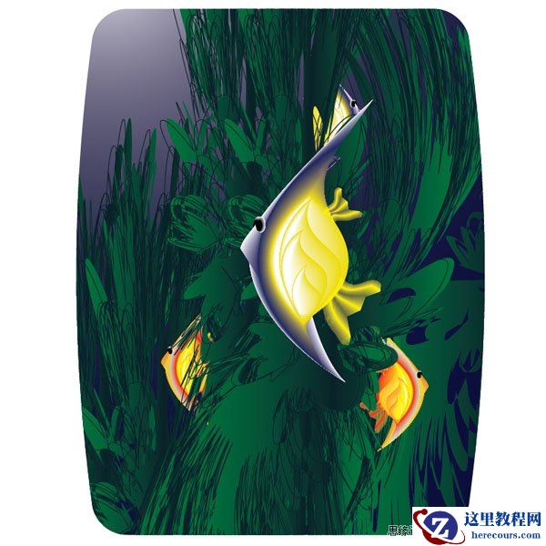 Illustrator创建一个海底世界场景