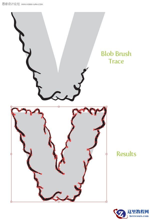 Illustrator制作抖动效果的字体教程