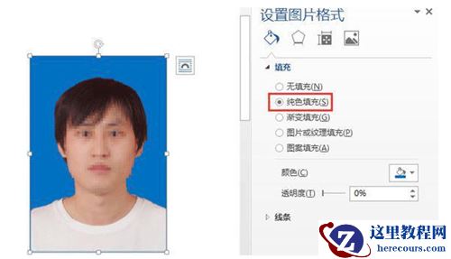 word更换照片的底色