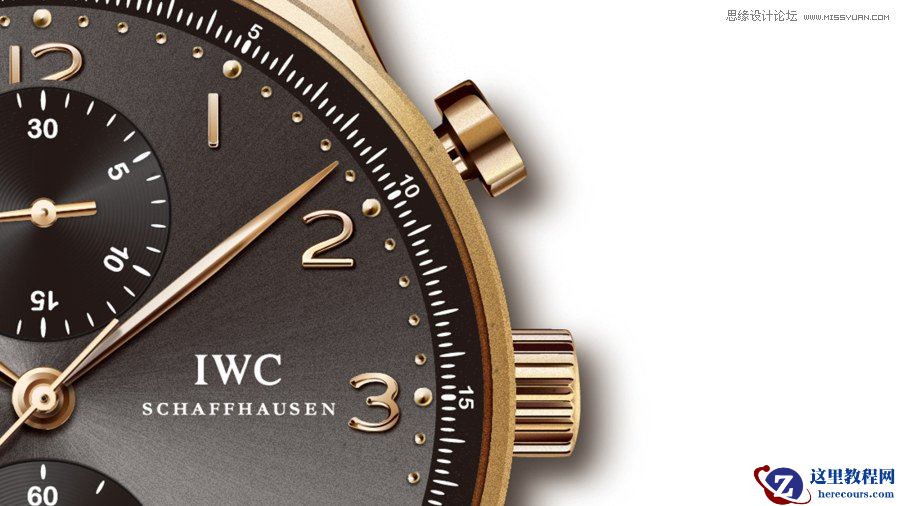 Illustrator绘制逼真的手表效果图