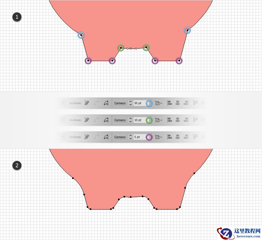 Illustrator绘制卡通风格的存钱罐插画图