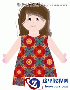 Illustrator绘制可爱布娃娃教程