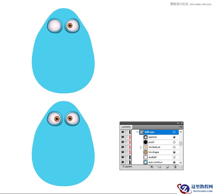 Illustrator绘制卡通风格的糖果怪物