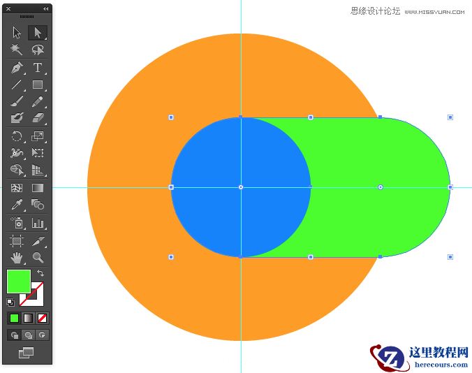 Illustrator绘制Google浏览器Chrome图标