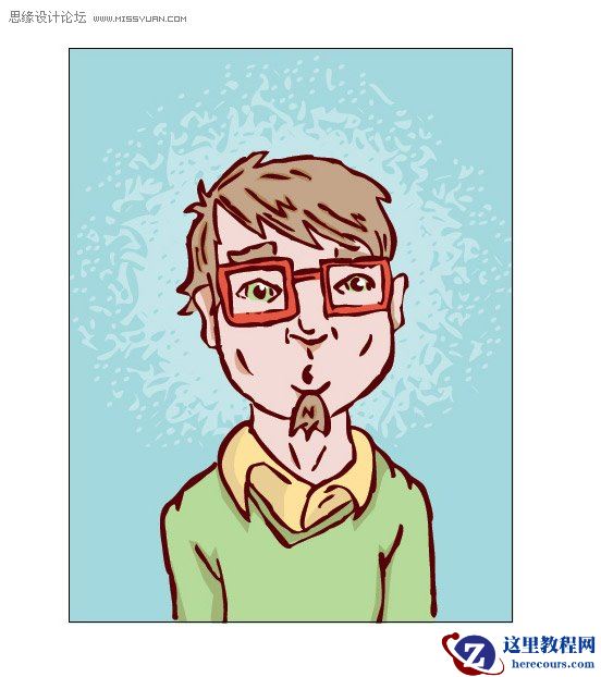 Illustrator创建粗略风格的矢量图形