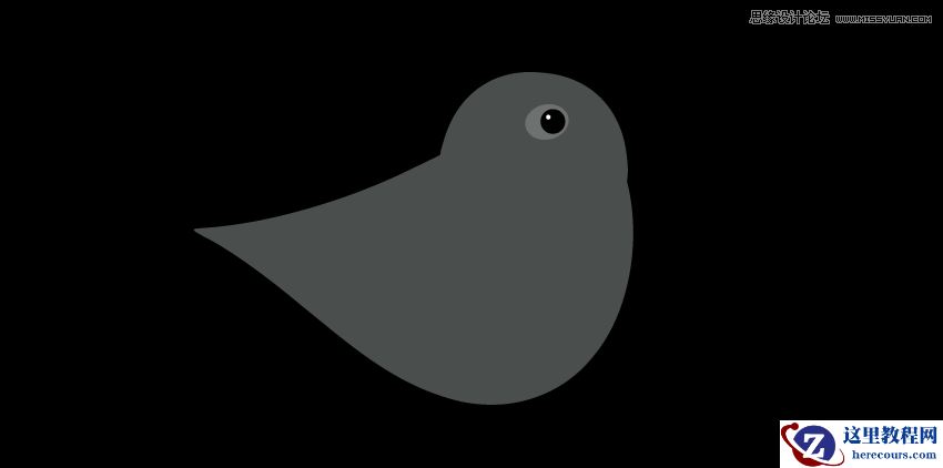 Illustrator绘制在枝叶上小鸟主题插画