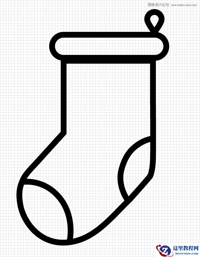 Illustrator绘制可爱的圣诞节小图标