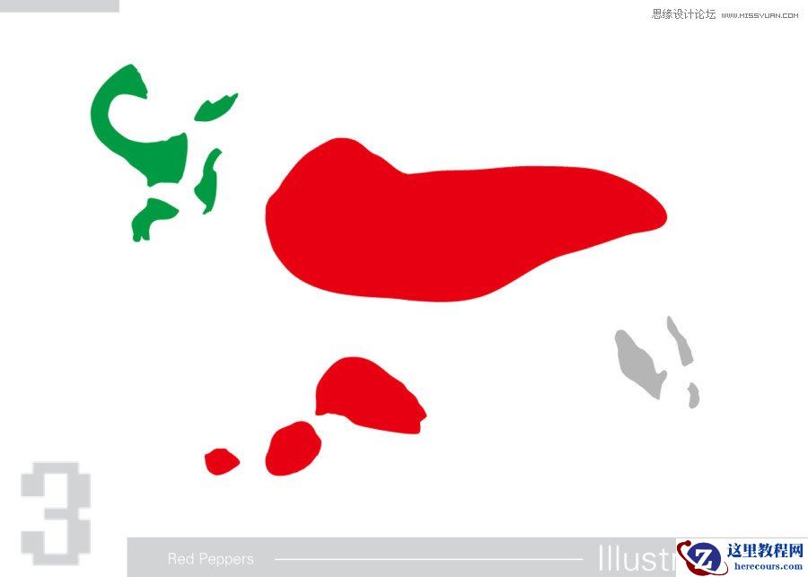Illustrator CS5绘制逼真的红辣椒教程