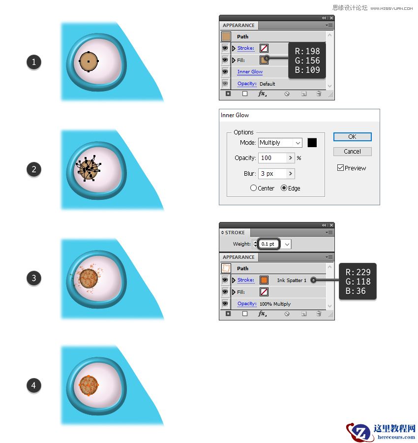 Illustrator绘制卡通风格的糖果怪物